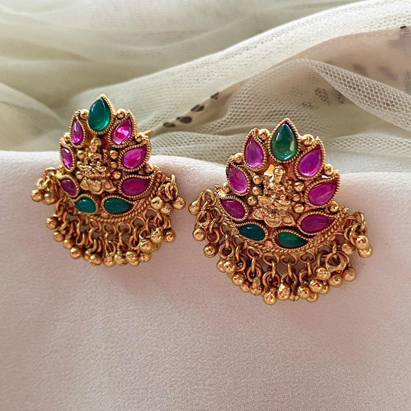 Lakshmi kemp stud earrings - Adorna