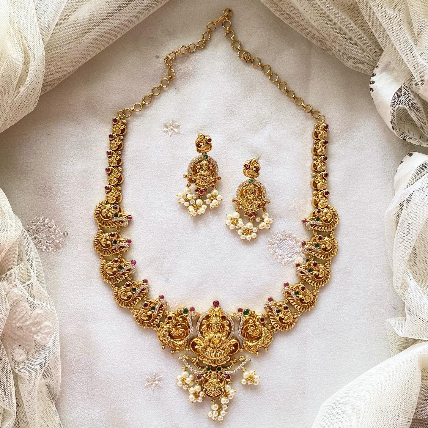Lakshmi Peacock bridal short set