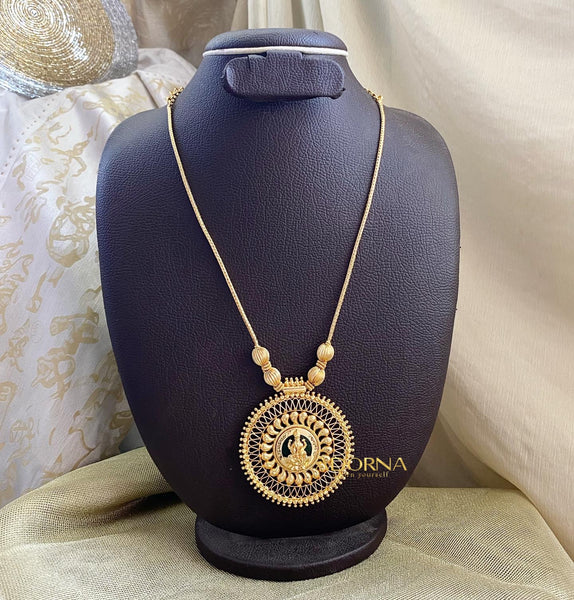 Lakshmi Pallaka pendant chakra necklace