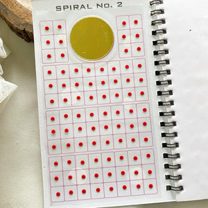 Plain Multi colour bindhi book - size 9
