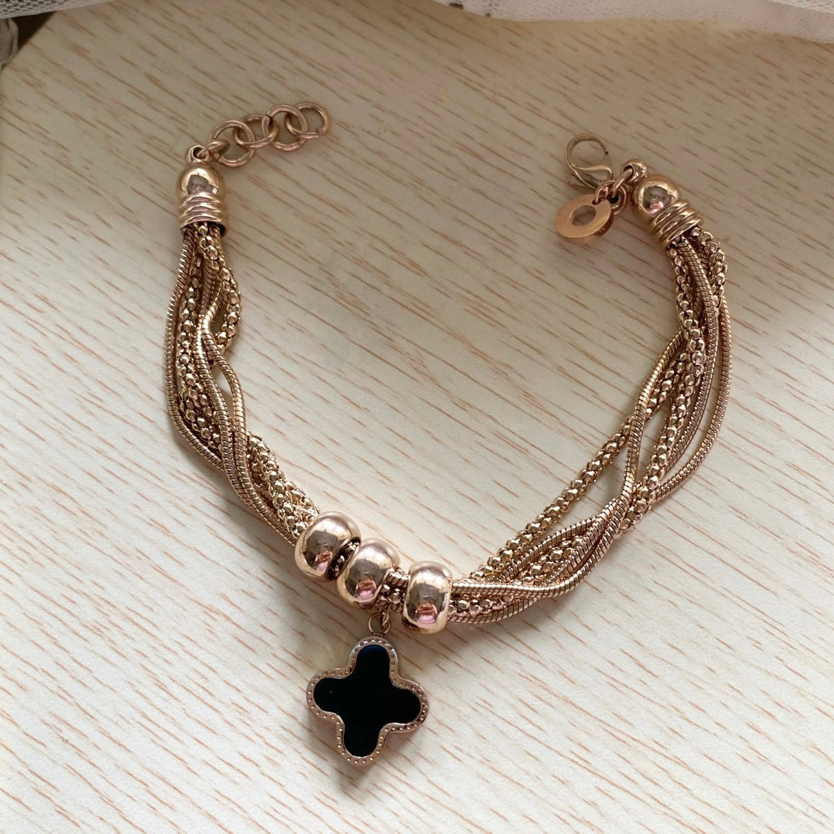 Clover chain bracelet