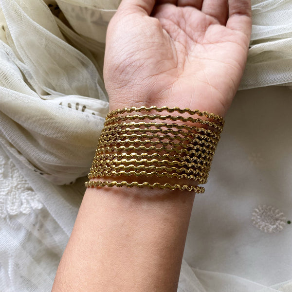 Waves bangles - set of 12