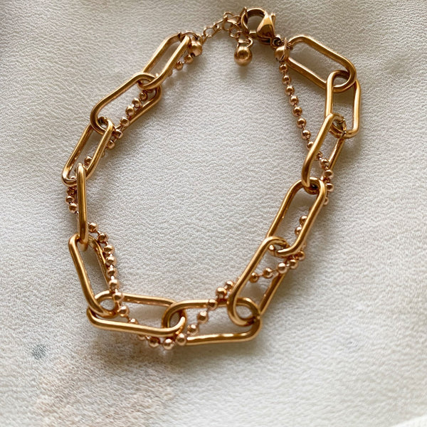 Rectangle link bracelet