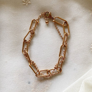Rectangle link bracelet