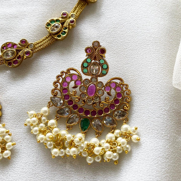 Antique kemp mesh attigai set