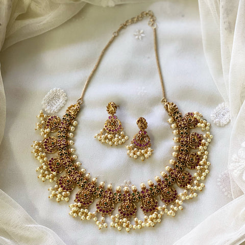 Roses pearl cluster short set - Adorna