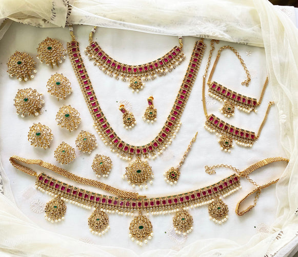 Matte CZ full bridal set