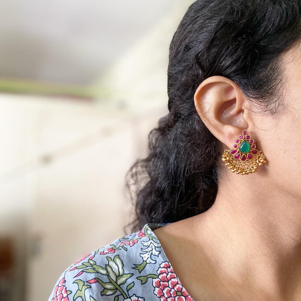 Matte thilak kemp stud earrings