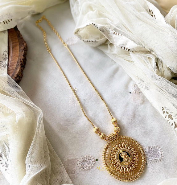 Lakshmi Pallaka pendant chakra necklace
