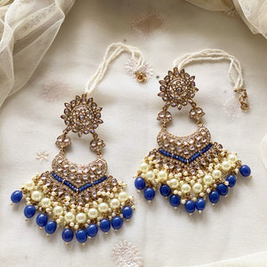 Mahi Blue Earrings - Adorna